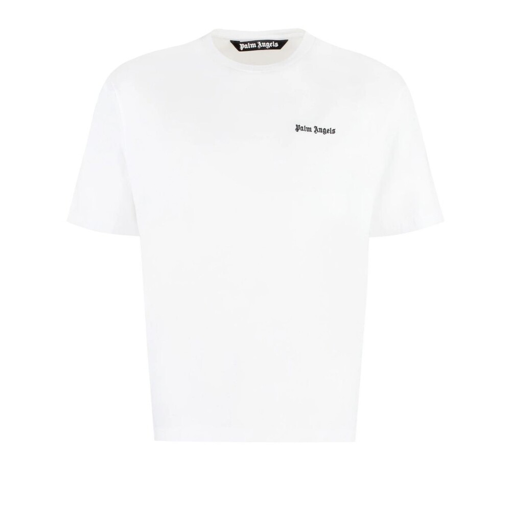 PALM ANGELS CLASSIC REGULAR FIT WHITE T-SHIRT SIZE MEDIUM